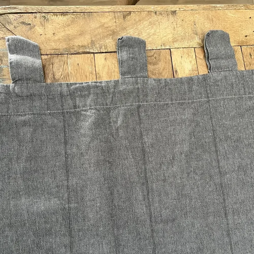 Ikea LENDA Light Gray Curtains 2 Panels Cotton 55